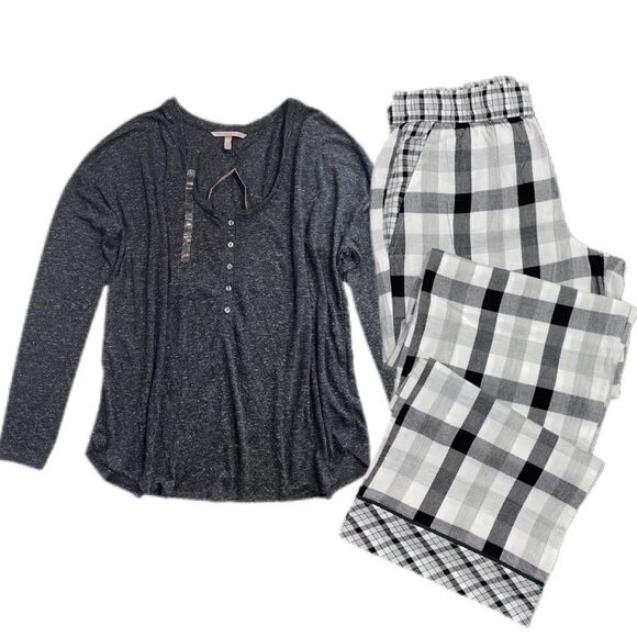 Victoria’s Secret Dreamer flannel & Henley pajama - Picture 2 of 2